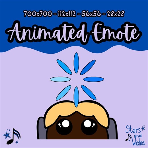 Gamer Blonde Black Loading Sign - Animated Emote GIF Twitch Discord - Subscriber Reward, Chat, All File Sizes Provided, Digital Download - Etsy