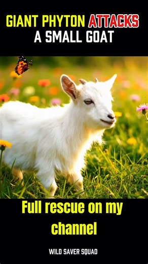 Giant Python Attacks Goat . #animalrescue #giantpython #usa