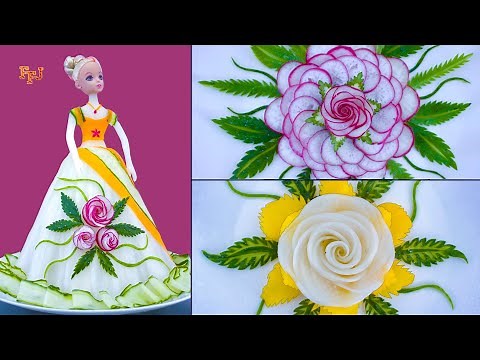 Cute Food Creation DIY of Veggie Arts & Garnishes