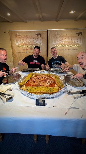 WORLD'S BIGGEST SPAGHETTI & MEATBALL CHALLENGE WEIGHED OVER 36lb/16KG with over 100 meatballs! Can we do it... Full video THURSDAY! In @cattlemans_steakhouse_pgn BIGGEST food challenge ever made, this was one of the TOUGHEST I've ever taken on... 1 hour to eat all 36lb, that's 16KG of spaghetti and over 100 meatballs in a rich tomato sauce with whole loafs of garlic bread If we did we got the meal free at £400! Luckily I had a fantastic team of eaters with me, @scotteatsalotoffood @liftingweight