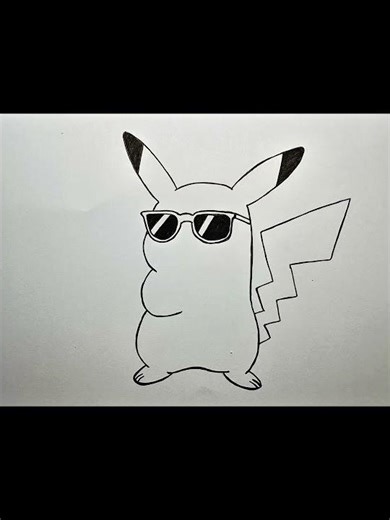 👉 Cool Pikachu 😎 Drawing #shorts #drawing #pikachu