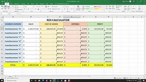Simple Business ROI Calculator. Return on Investment Calculator Template - Etsy