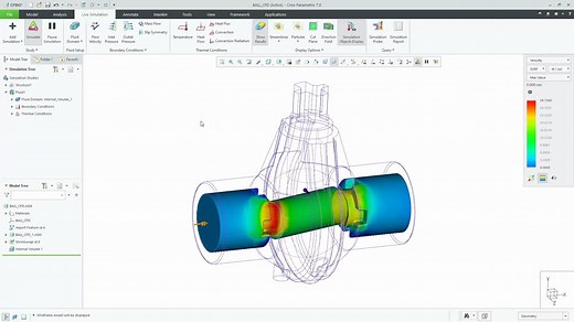 Creo Simulation Live- Fluid Flow Analysis