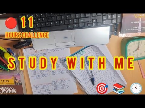 🔴 11 hours study with me live l deepwork l be focus l be productive l no sound l no distractions ✨
