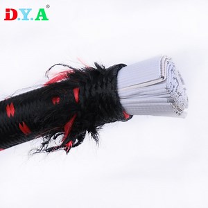 [Hot Item] Heavy Duty Black DOT 12mm Polyester Bungee Elastic Cord Rope Latex Thick Bungee Cord for Binding Jumping Resistance