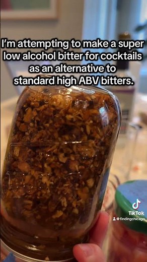 Homemade low alcohol bitters