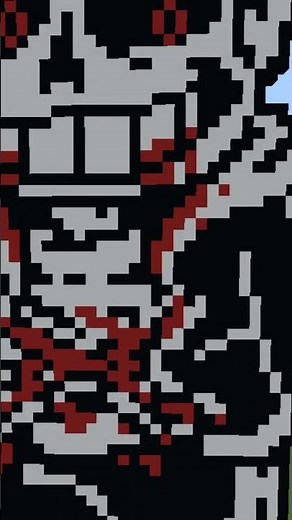 リクエスト＃113 カルマサンズフェーズ3作ってみた #sans #undertaleau ＃Minecraft＃アンテauドット絵