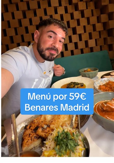 publi- Menú por 59€ en Madrid de comida india en el clásico Restaurante Benares con más de 10 años abierto con recomendación de la Guía Michelin y Estrella Michelin en su sede en Londres: un buen surtido de entrantes (me encantaron) segundo a escoger (Butter Chicken, Pescado Tika o Verduras Masala) Roti o Naan de Queso Manchego (mi recomendación) Postre. Un buen restaurante para iniciarse la comida india con ambiente elegante muy cerca de Colón