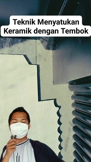 Teknik Menyatukan Keramik dengan Tembok #keramik #tembok #reels #fyp | Zaimar Tv