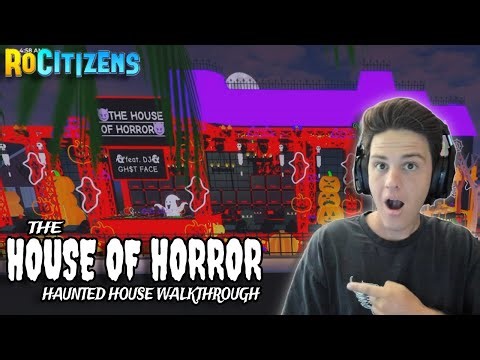 The HOUSE OF HORROR Haunted House - Walkthrough And Showcase Of MAX Placement Limit Roblox House!!!!