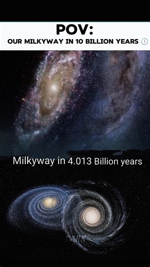 THE MILKY WAY IN 10 BILLION YEARS! 🤯🌌#Shorts #space #earth #milkyway