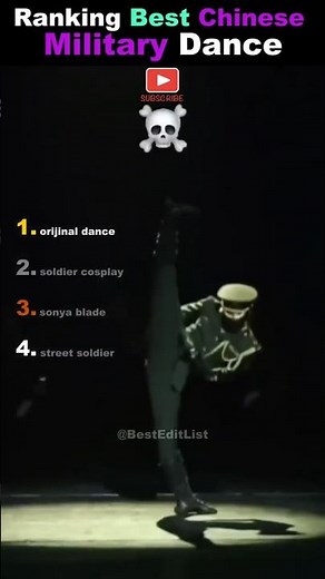 Ranking Best Chinese Military Dance