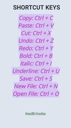 Computer keyboard shortcut keys #keyboard#shorts#viralshorts #computer#school#learning #shortcutkeys