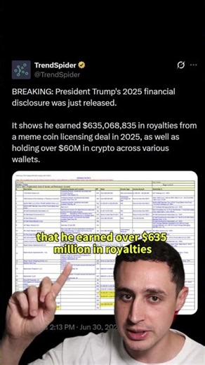 Trump Made $635M From Crypto