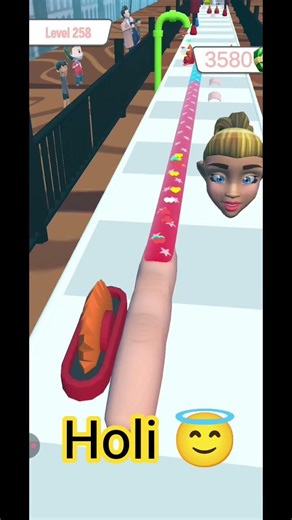 NOOB vs PRO vs HACKER in Nail Stack!#nailpolishgame #trendinggames #gamingchannel #gamingcenter