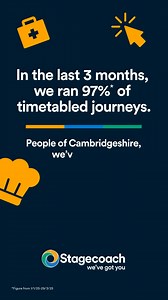 We're dedicated to providing safe, reliable, and great value bus services to our Cambridgeshire communities. Download the Stagecoach bus app to plan your journey today. | Stagecoach | Facebook