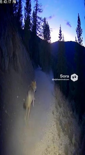 Wolf Chase Caught on Camera #wolf #chase #wildlife