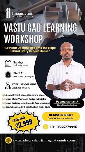 Learn AutoCAD 2D House Plan with Vastu in One Day | Complete Workshop