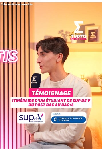 👀📚 Lucas, actuellement en Master Manager en Ingénierie d’Affaires à SUP DE V, nous raconte son parcours d’excellence structurant, accessible et tourné vers l’avenir. @Sup2v @CCI Paris Ile-de-France #supdev #management #ingenierie #affaire #alternance Collaboration commerciale