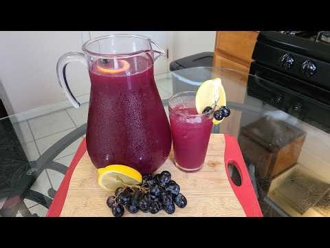 "Easy" Grape lemonade | It combines the "tartness" of the lemons and the "sweetness" of the grapes