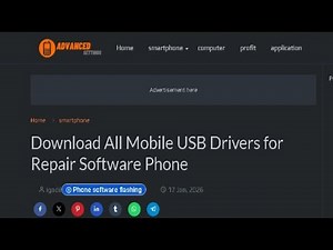 All Mobile USB Drivers you might need to solve phone software problems