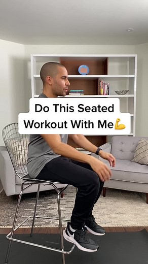 Seated Workout Routine for Shoulders and Legs