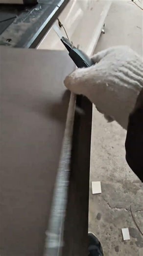 “Perfect Edge Trimming Process ✂️”“Laminate Sheet Finishing Work” #works