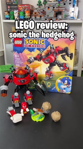LEGO sonic the hedgehog (77005) knuckles vs. dr. eggman egg crusher mech review! #gifted #rlfm #lego #legosonicthehedgehog #sonicthehedgehog #reviews #77005