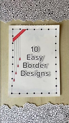 10 Easy front page design for school projects and idea note journals | Aesthetic Girl #shorts #howto