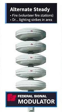 Federal Signal UV Modulator single-tone (ALL SIGNALS MEDLEY) #emergencyalert #airraidsirens