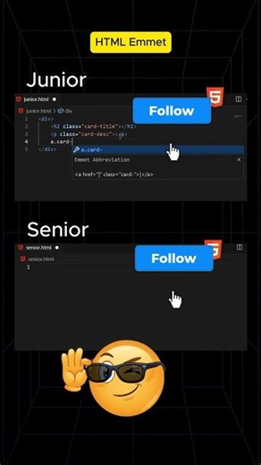 Emmet HTML 🔥Gagne du temps en écrivant moins de code et plus vite ⚡ #débutant #programming #html
