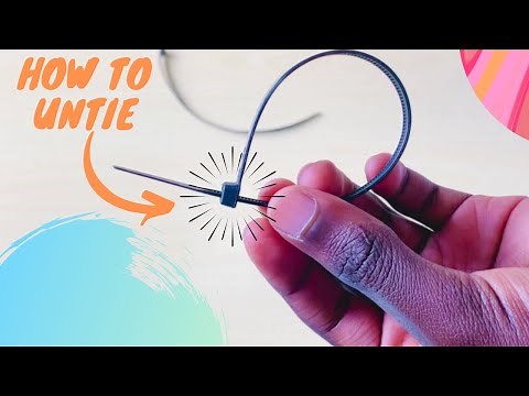 Top 2 Methods To Untie/Undo A Zip Tie/Cable Tie Without Cutting It And With NO TOOLS