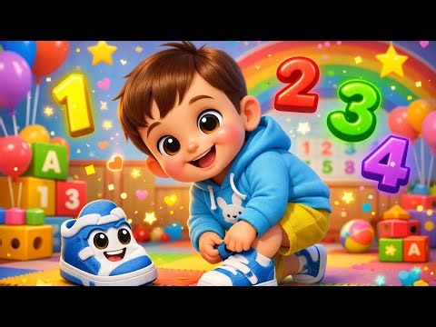One Two Buckle My Shoe 🎶👟| Counting Rhymes | Kinderfun - Nursery Rhymes & Kids Songs 👶✨