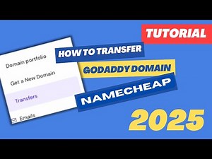 How To Transfer Godaddy Domain To Namecheap (2025 TUTORIAL)