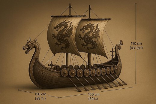 Viking Longship Model Plan - DIY Wooden Boat Blueprint - Digital Download - Etsy