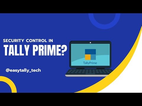 Security Control in Tally Prime.