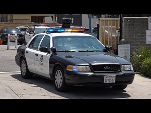 Crown Vic! LAPD Units Responding Code 3!