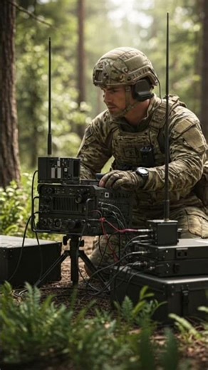 Military Communication Setup in Forest | Tactical Signal Operations by Army Unit