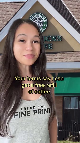 Starbucks free refills hack