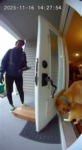 Dog Saves Cat From Escaping! 🐕🐱