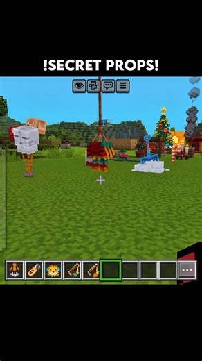 Minecraft New Secret PROPS! Part - 20 [ actions and stuff ] #shorts #bestedit