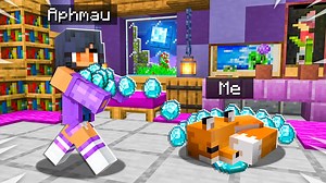5 Ways to STEAL APHMAU’s DIAMONDS in Minecraft! | Eystreem Gaming
