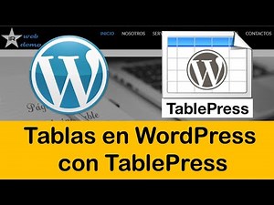 Crear Tablas en WordPress con TablePress
