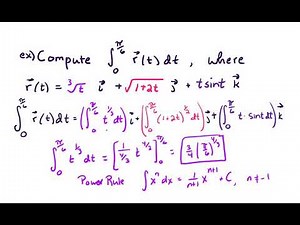 13.2 Integrating vector functions