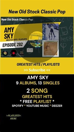 New Old Stock Classic Rock - Episode 292 - Amy Sky Greatest Hits Playlists