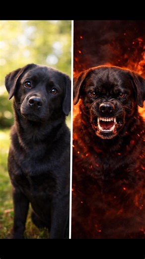 Cute vs Angry 😳 My Dog’s 2 Different Faces | You Won’t Believe This! #shorts