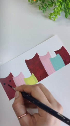 Swipe Art Cat Bookmark Tutorial
