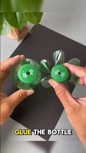 Recycling Craft Idea: DIY Wind Spinner from Plastic Bottles for Your Backyard