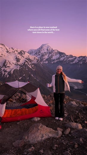 Stunning Tent Views in Mount Cook, New Zealand