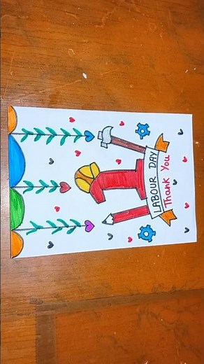 How To Make Labour Day Card|Thank You Card For Labour Day|Labours Day Card|Labor Day card|Labour Day